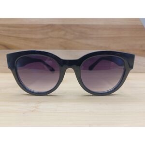 BCBGeneration BG1003 Allure Black Round Cateye Frame 50-22-144 Sunglasses
